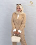 کت تک زنانه کرپ کالین