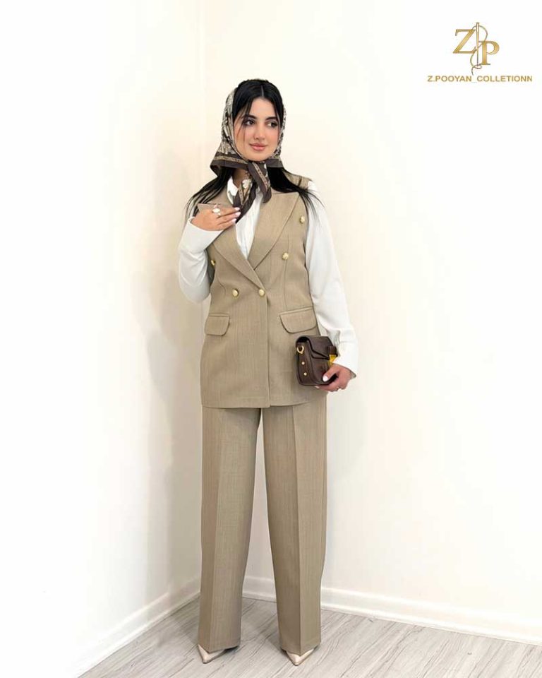 ست وست و شلوار زنانه کرپ ريحا
