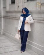 کت تک زنانه لینن پاستل