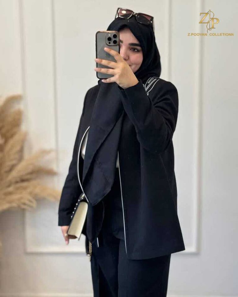 کت و شلوار زنانه لینن گلدوزی لاریسا