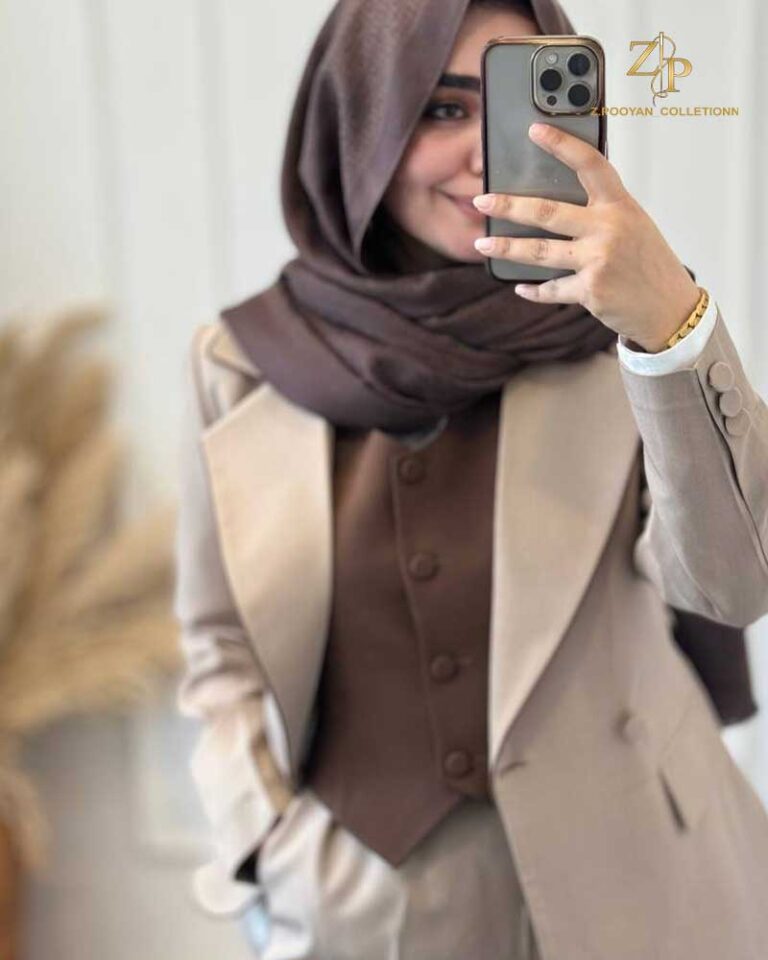 کت و شلوار زنانه کرپ گاباردین لوریتا