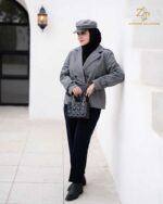 ترنچ کت زنانه سانتانا پشت خز استلا