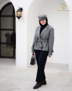 ترنچ کت زنانه سانتانا پشت خز استلا