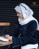 کراپ کت پاییزه زنانه مخمل نارو