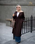 ترنچ کت پاییزه زنانه کتان لونار
