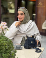 کت پاییزه زنانه شنل دار کشمیر آدرینا