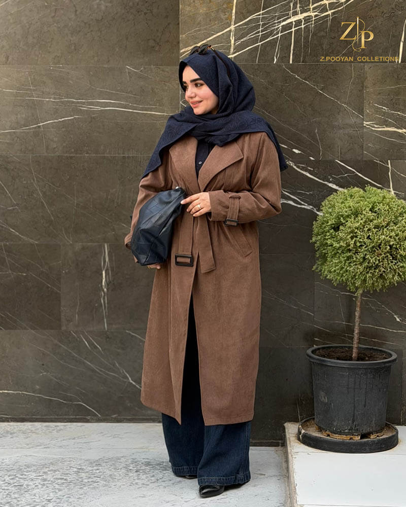 natali ترنچ کت زنانه بلند جیر ناتالی