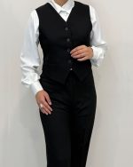 کت و شلوار و جلیقه زنانه گاباردین کایا - Image 3