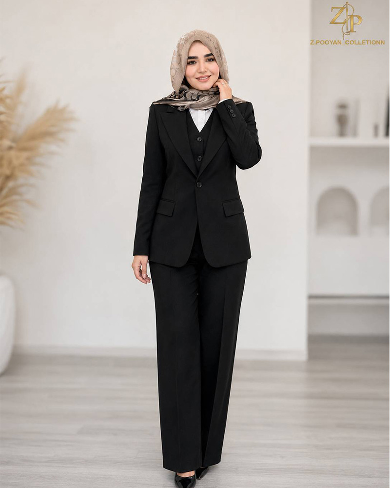 karli کت و شلوار و جلیقه زنانه گاباردین کایا