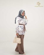 کت و شلوار زنانه کمردار مجلسی ژاکارد پروا