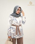 کت و شلوار زنانه کمردار مجلسی ژاکارد پروا