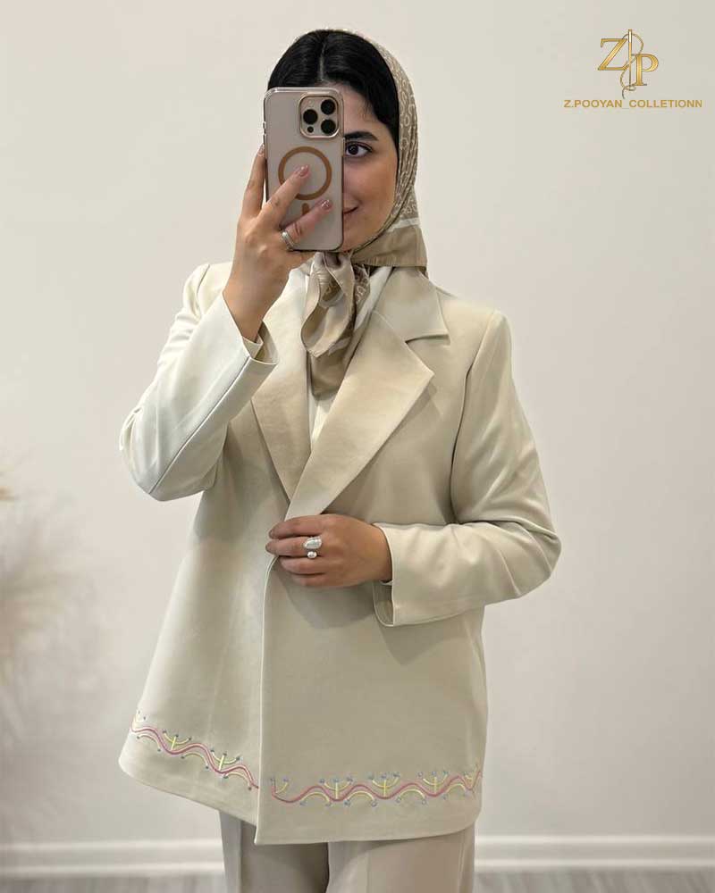 coat-rin2 کت زنانه کرپ گلدوزی رین