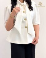کت و شلوار زنانه کرپ پانی