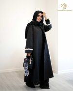 مانتو عبایی ژاکارد رزا