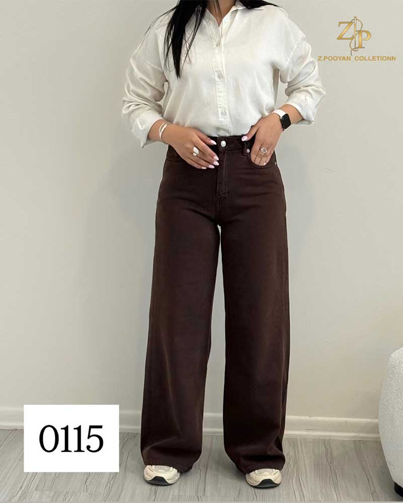 jin0115 شلوار جین بگ زنانه کد 0115