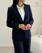 کت و شلوار زنانه کرپ کارلی