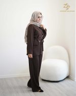 کت و شلوار زنانه کرپ مورگان مدا