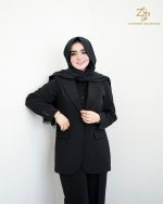 کت و شلوار زنانه کرپ سولن