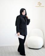 کت و شلوار زنانه کرپ سولن