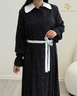 پیراهن نخی زنانه رونا