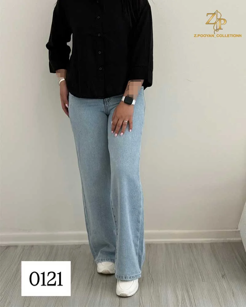 jeans0121 شلوار جین بگ زنانه کد 0121