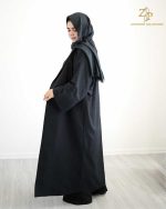 مانتو عبایی زنانه لینن نگین دار لیدا