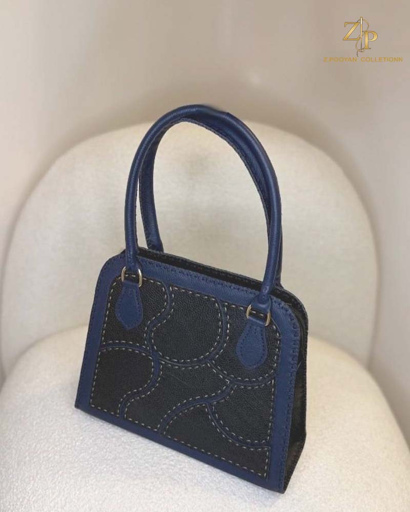 0010bag کیف تکه دوزی چرم طبیعی کد 0010
