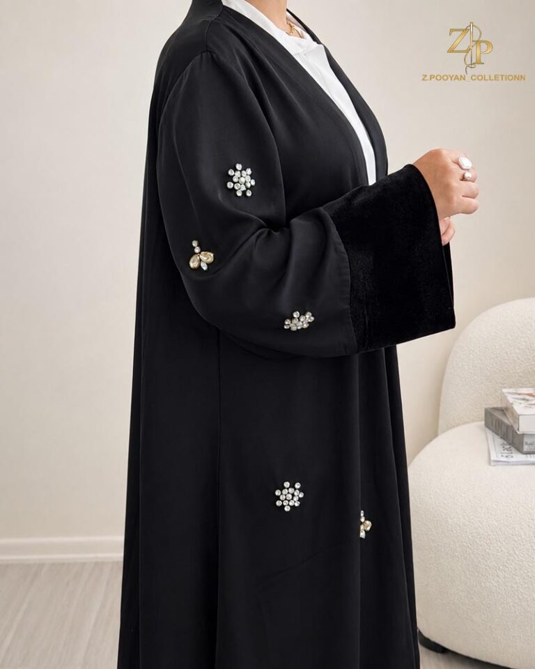 عبا زنانه جواهردوزی سنجاقک