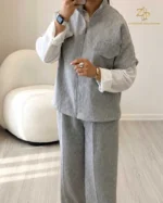 وست و شلوار لینن آویسا