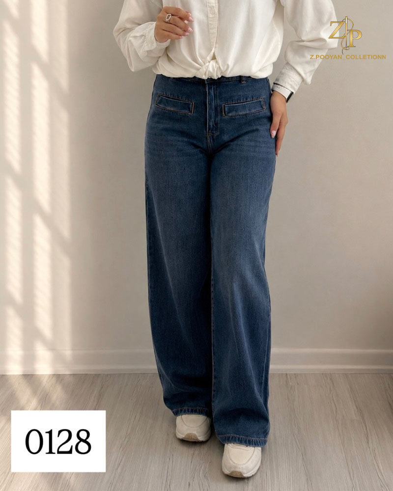 jean0128 شلوار جین بگ زنانه کد 0128