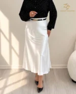 دامن ساتن زنانه روژا