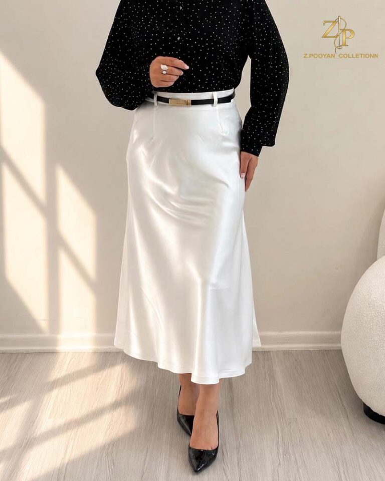 دامن ساتن زنانه روژا