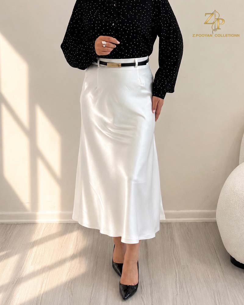 roja دامن ساتن زنانه روژا