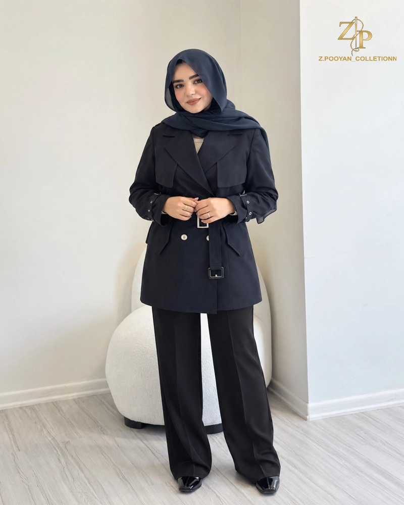 بارانی کتان زنانه آرکو