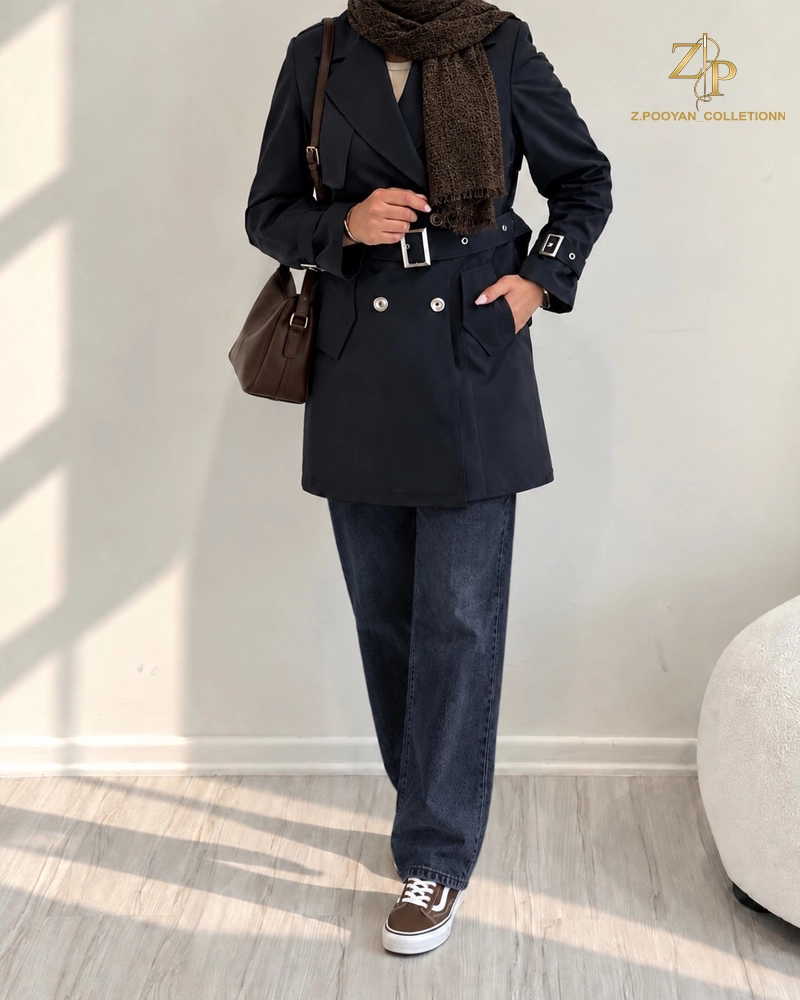 بارانی کتان زنانه آرکو